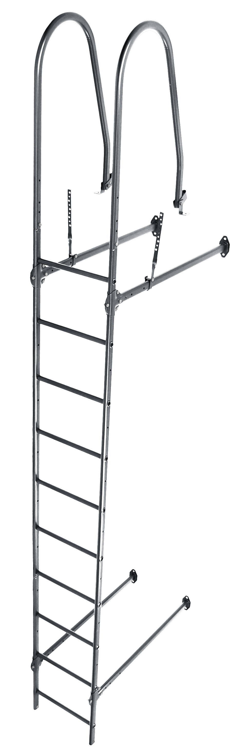 Лестница стеновая Grand Line RAL 7024 2,76м
