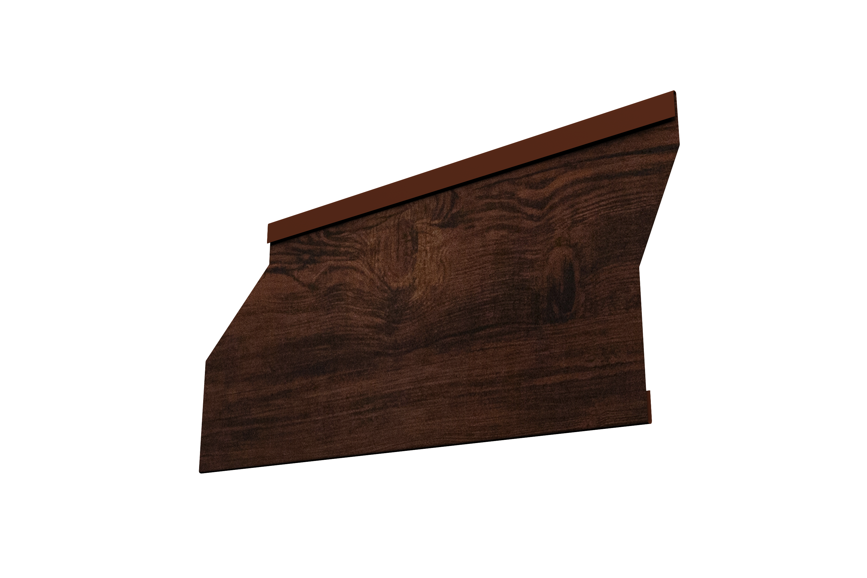 Ламель забора жалюзи Milan Slim 0,45 Print Elite Cherry Wood TwinColor