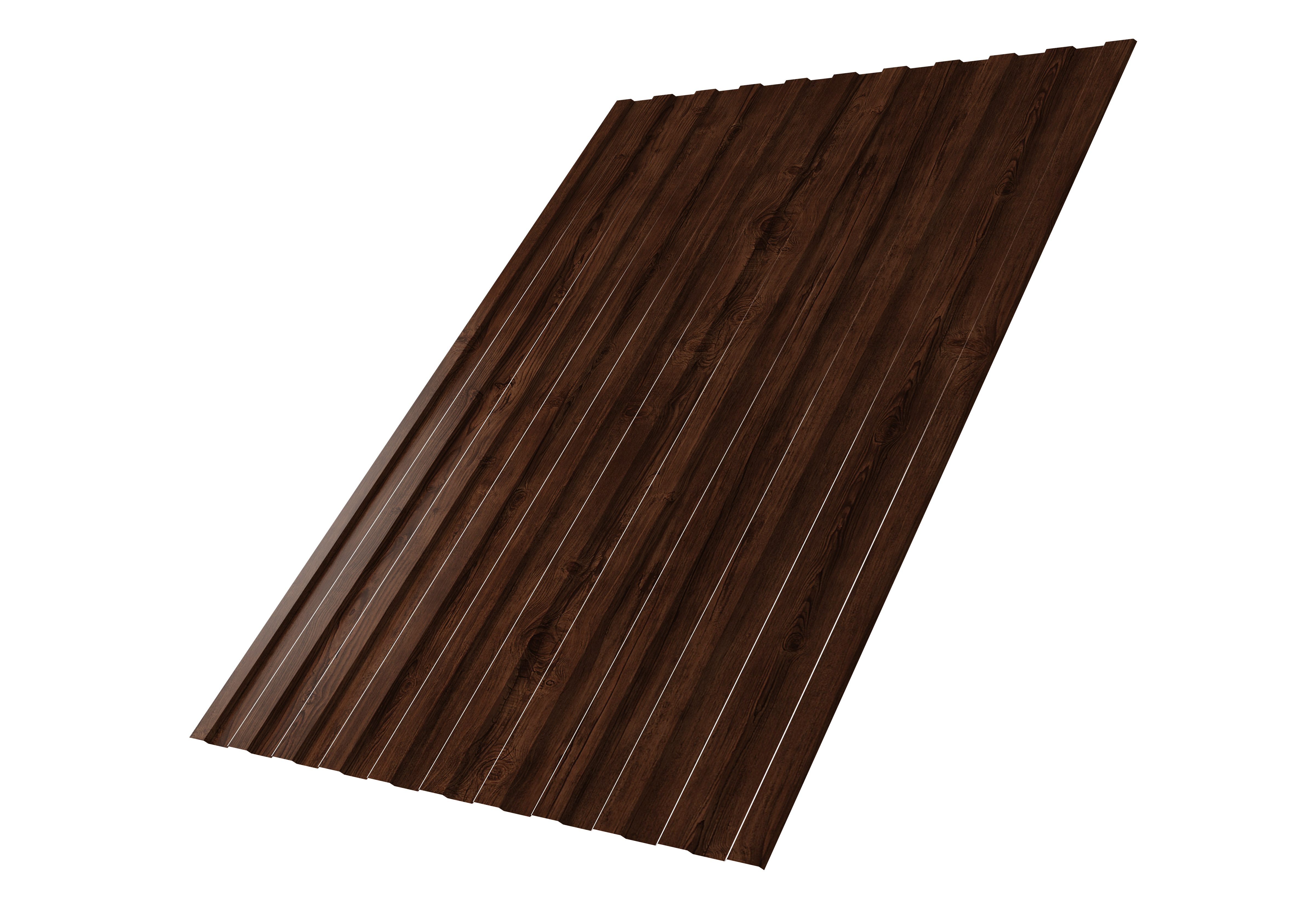 Профнастил С8A v01 0,45 Print Elite с пленкой Cherry Wood TwinColor