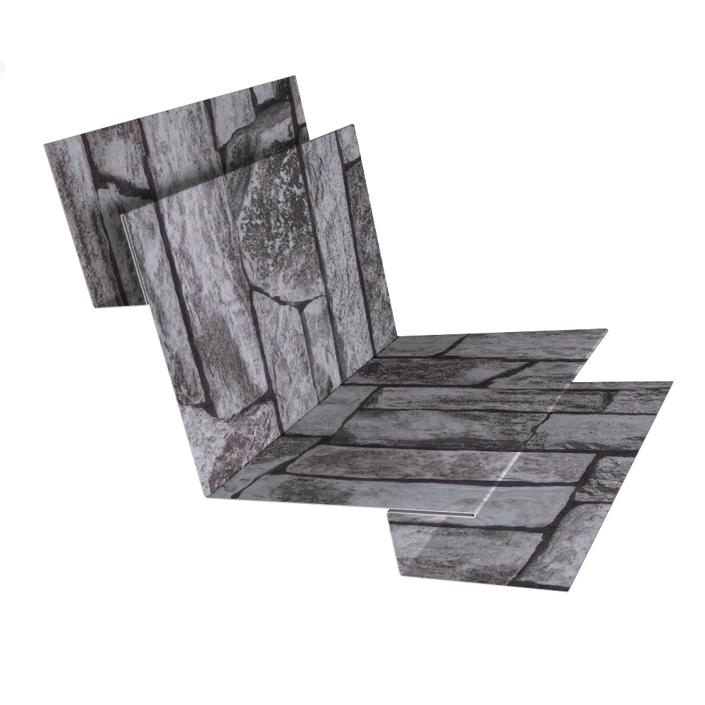 Угол внутренний сложный 90 град. 0,45 Print Elite Fine Stone TwinColor (3м)