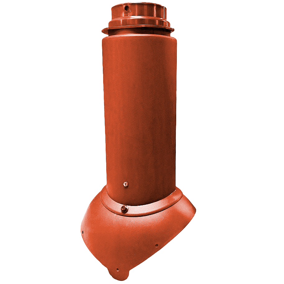 Выход канализации Krovent Pipe-VT 110/125 Изолированный красно-коричневый
