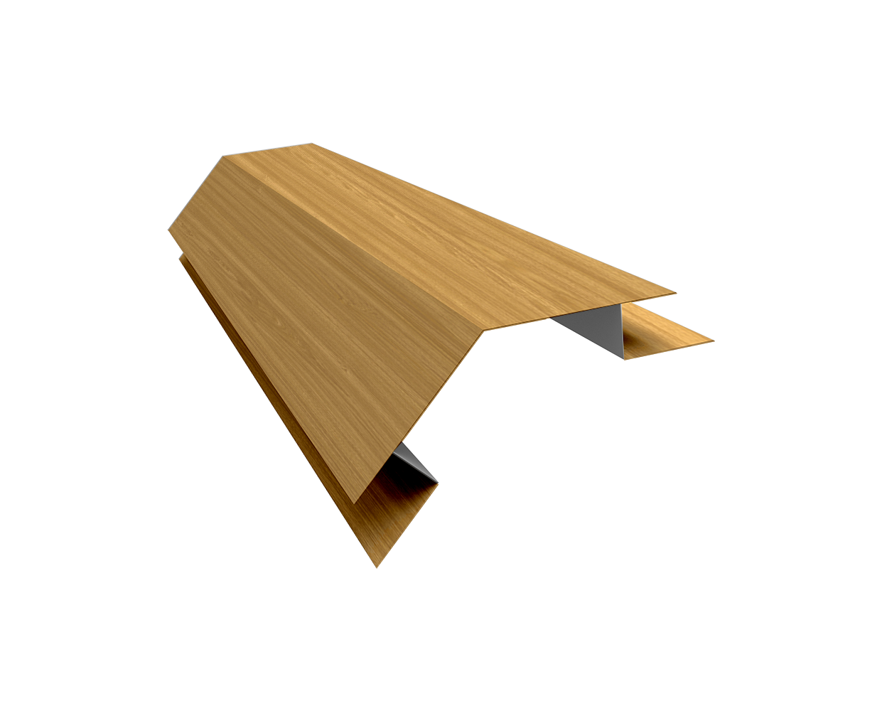 Планка угла внешнего сложного 135 градусов Блок-Хаус new Grand Line 0,45 Print Elite Honey Wood TwinColor (2м)