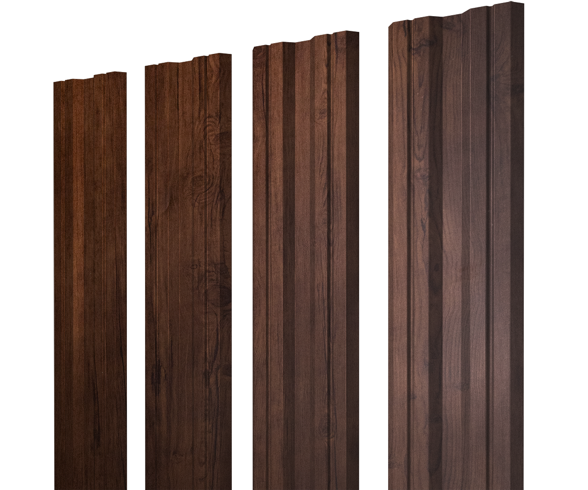 Штакетник Twin с прямым резом 0,45 Print Premium Cherry Wood Fresh TwinColor