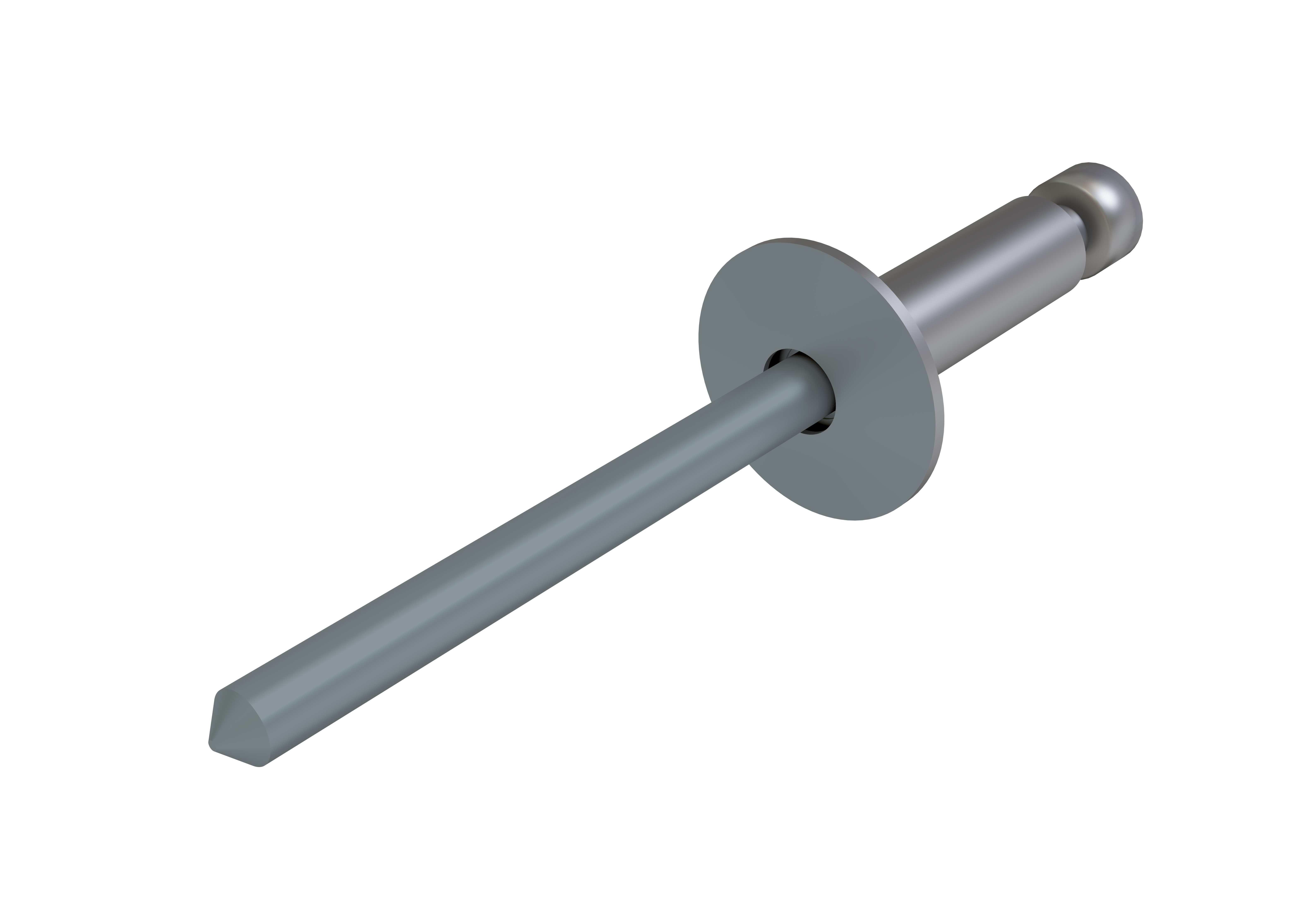 Заклёпка вытяжная Daxmer 4,8х10 RAL 7024 (500шт) нерж/нерж