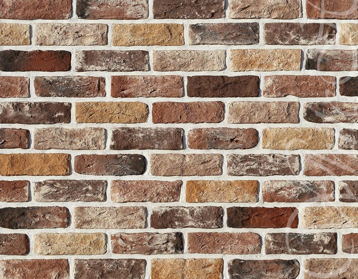 Рядовая плитка White Hills Design Брюгге брик 318-90 с расшивкой 1,2 см