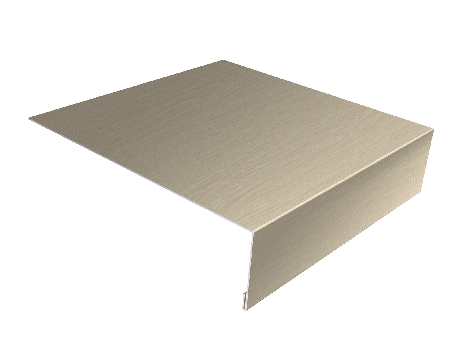 Планка лобовая/околооконная простая 190х50 0,45 Print Elite Milky Wood TwinColor (3м)