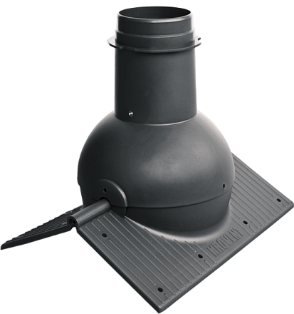 Элемент коньковый Кrovent Pipe-Cone черный