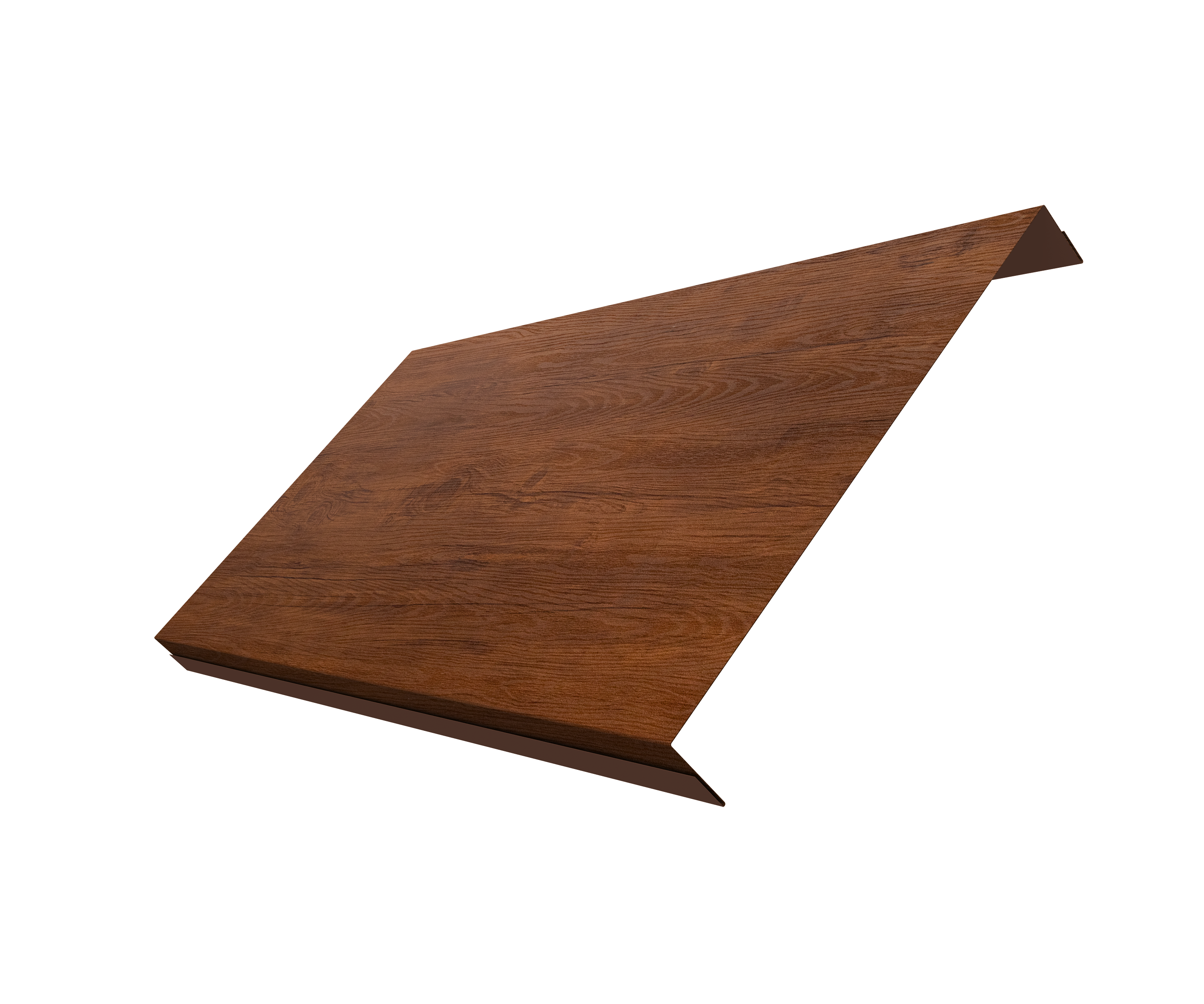 Ламель обратная 200 забора жалюзи Texas 0,45 Print Elite Golden Wood TwinColor