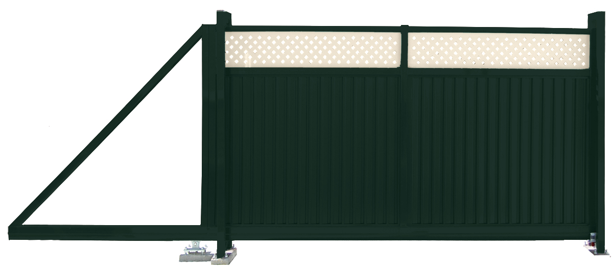 Ворота откатные Estet Plus 2,0х3,5 RAL 6005/1013