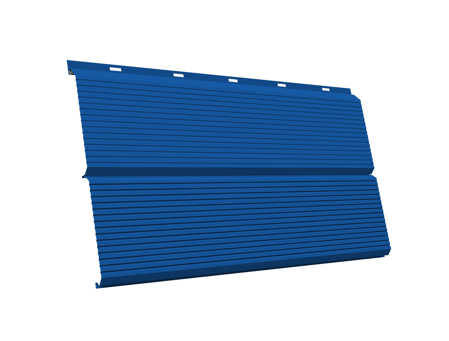 ЭкоБрус 0,345 Gofr Grand Line 0,5 Satin с пленкой RAL 5005 сигнальный синий