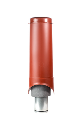 Выход вентиляции Krovent Pipe-VT 150/700 изолированный красно-коричневый