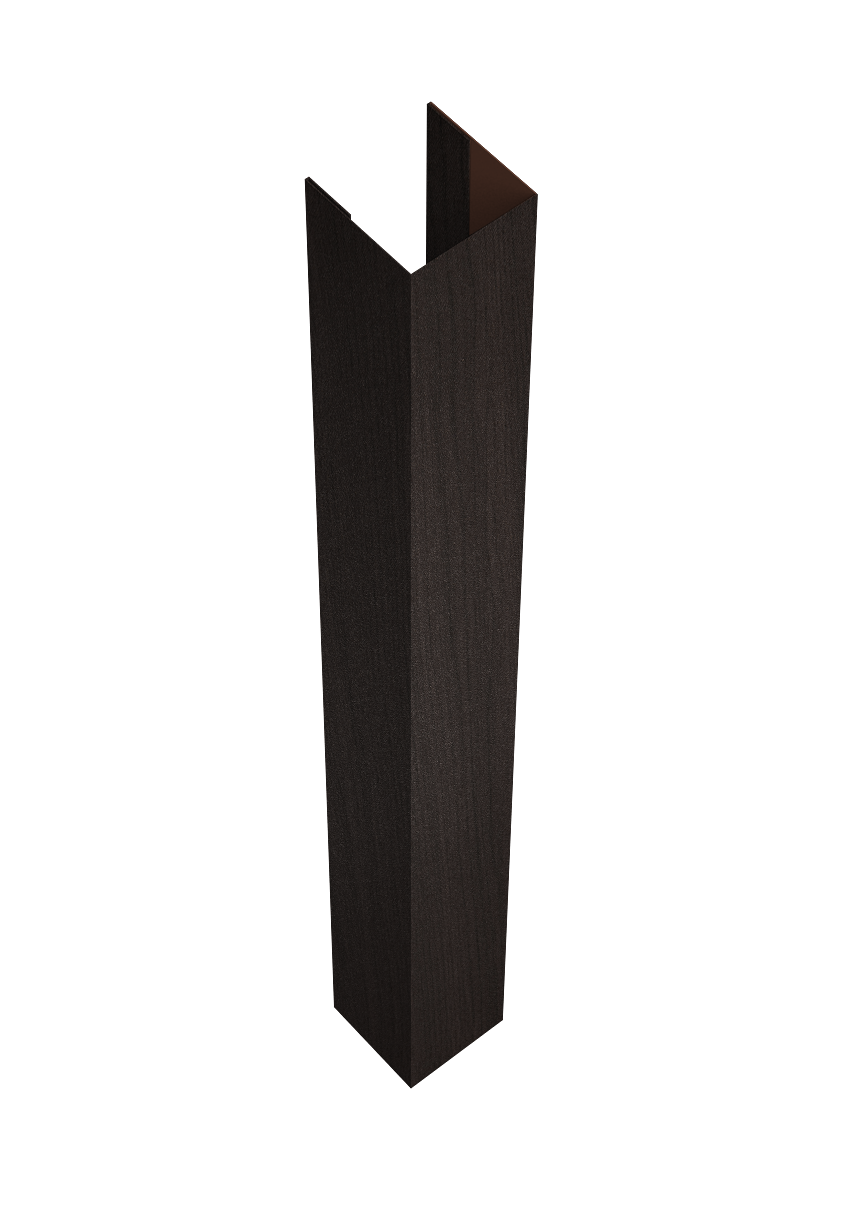 Стойка жалюзи Texas для монтажа без крепежного вкладыша 0,45 Print Elite Coffee Wood TwinColor (2м)