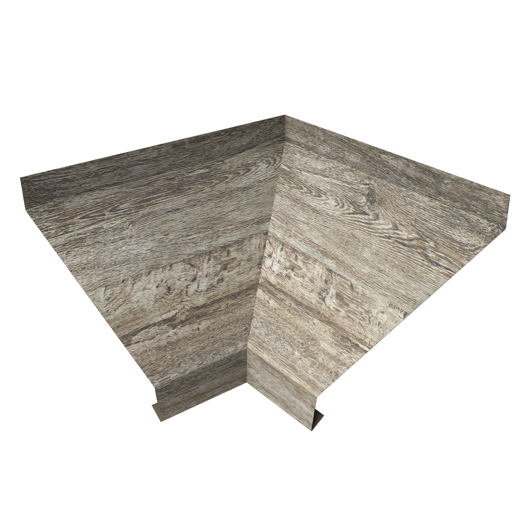 Угол отлива внутренний 200 0,45 Print Elite с пленкой Nordic Wood TwinColor