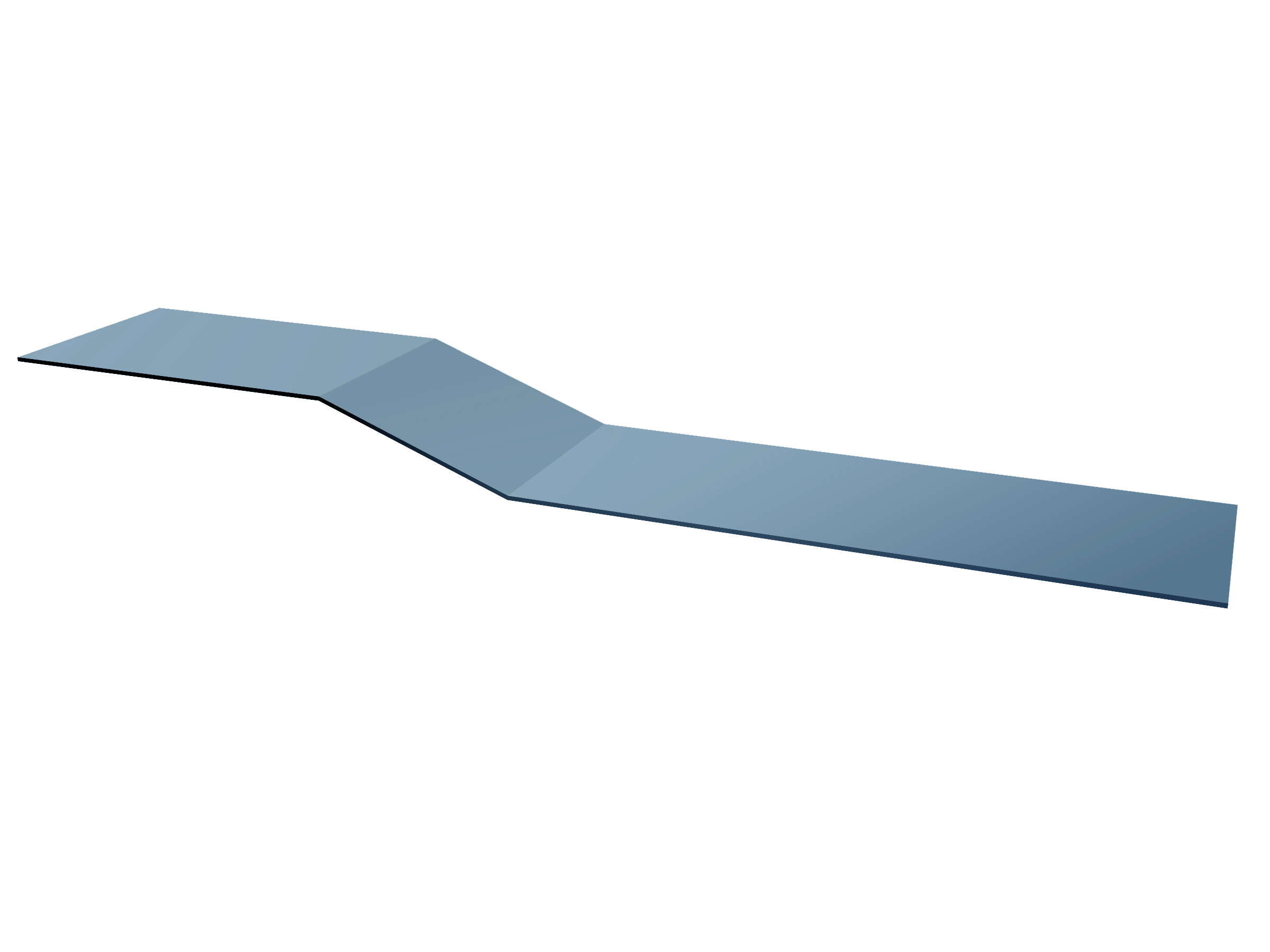 Планка крепежная фальц 0,45 Drap TX RAL 5024 пастельно-синий (3м)