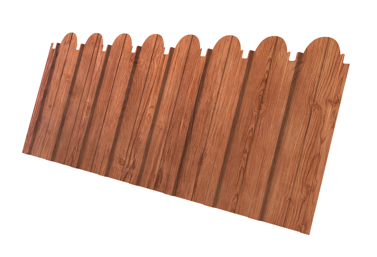 Профнастил C10A фигурный 0,45 Print Premium Rowan Wood Intense FTC