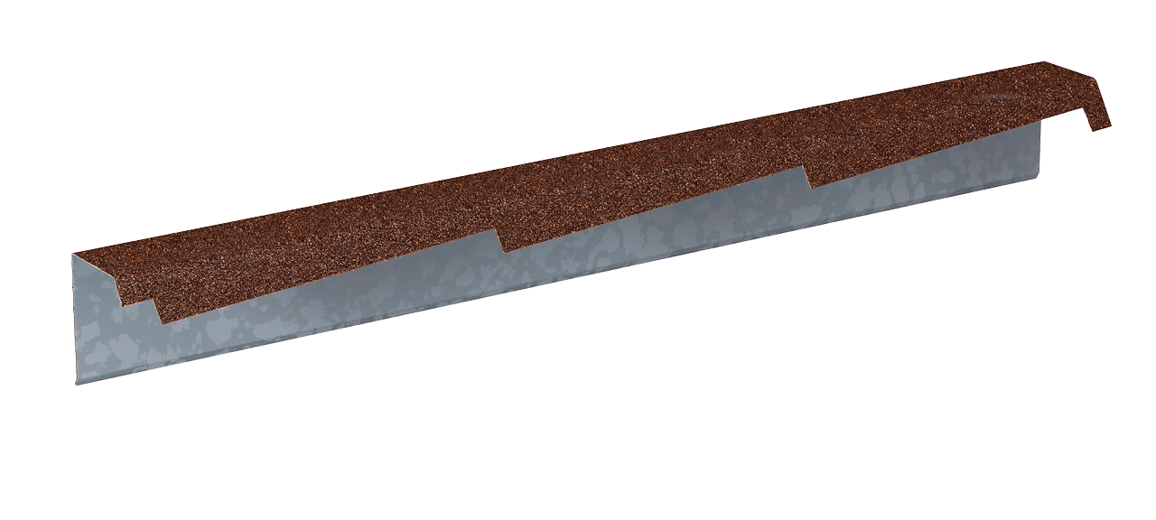 Планка фронтонная резная правая Gerard 1,2м (сталь), цвет 101