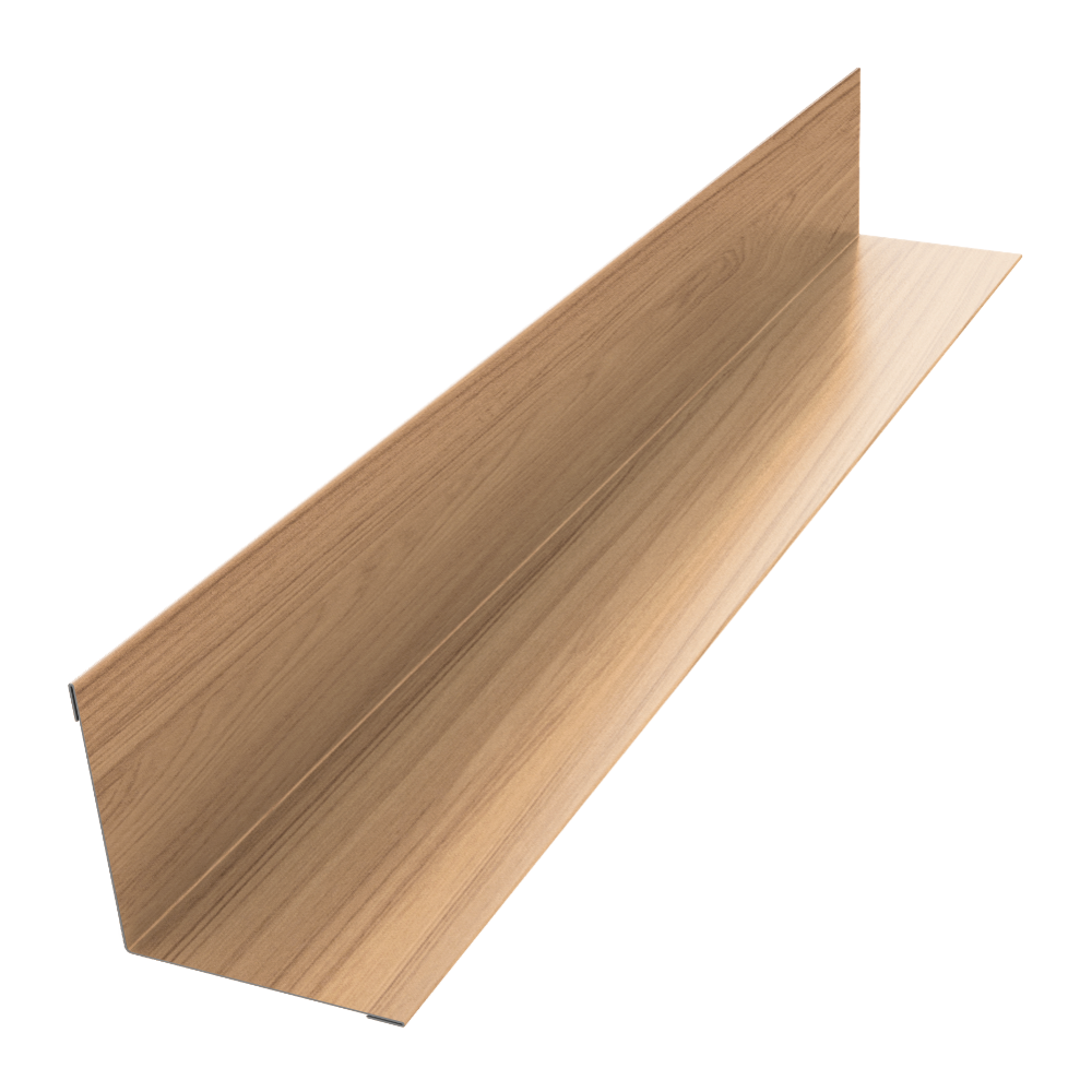 Угол внутренний 40х40 0,45 Print Elite Honey Wood TwinColor (2м)