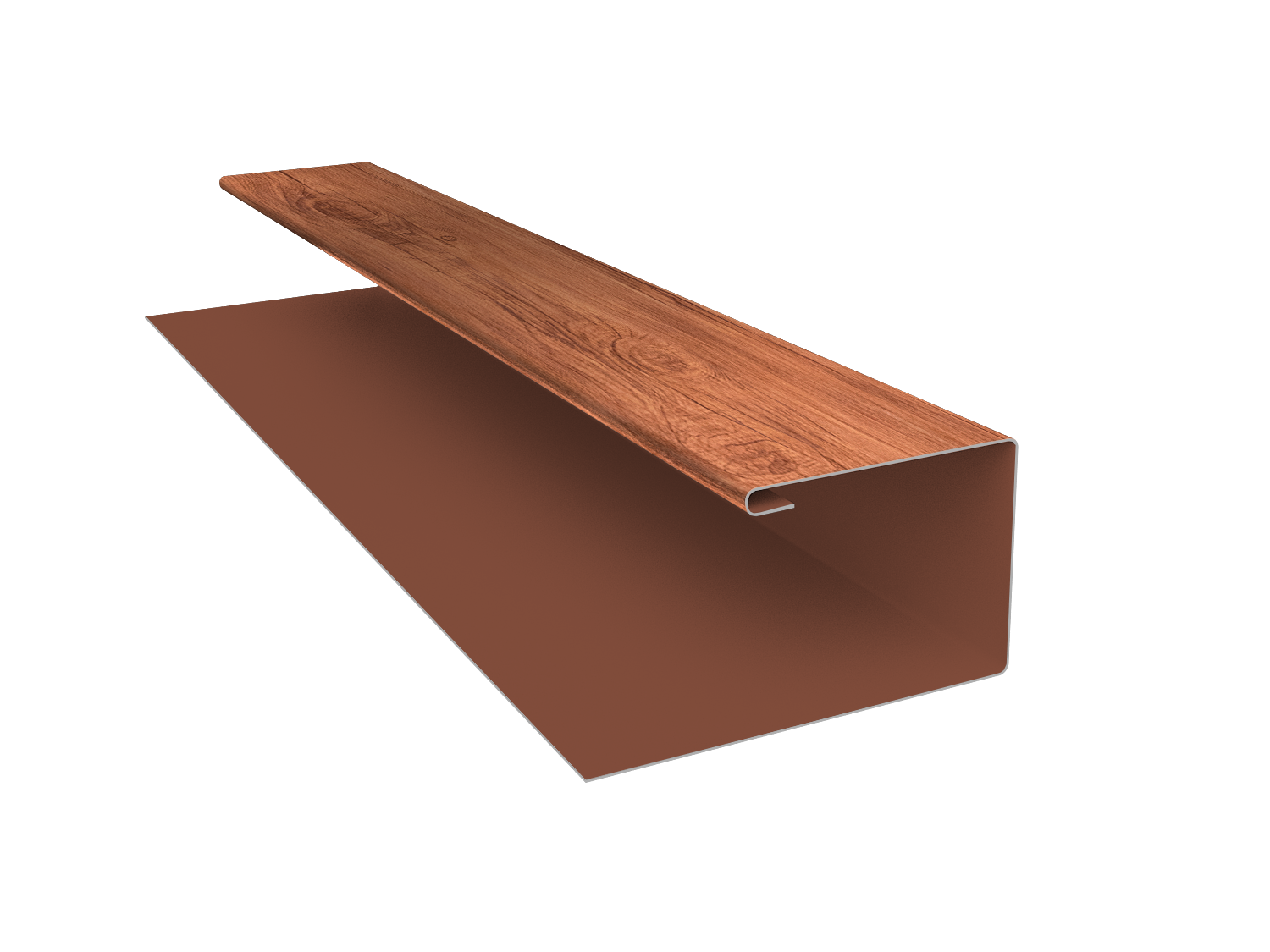 Планка П-образная Экобрус Grand Line 0,45 Print Premium Rowan Wood Intense FTC (2м)