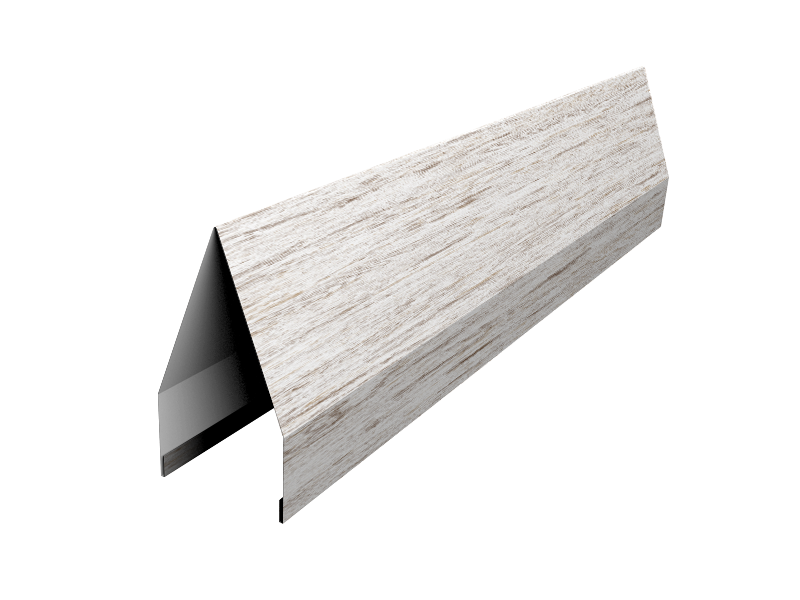 Ламель забора жалюзи Tokyo 0,45 Print Elite Snow Wood TwinColor