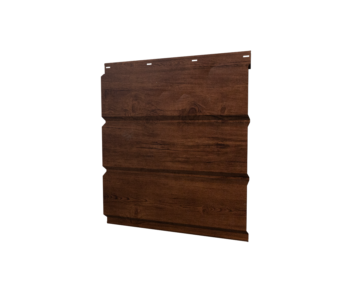 Софит металлический без перфорации 0,45 Print Premium с пленкой Cherry Wood Fresh TwinColor