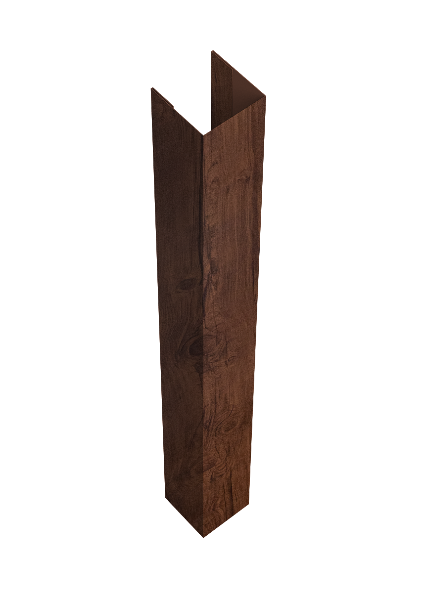 Стойка жалюзи Texas для монтажа с крепежным вкладышем 0,45 Print Premium Cherry Wood Fresh TwinColor (3м)