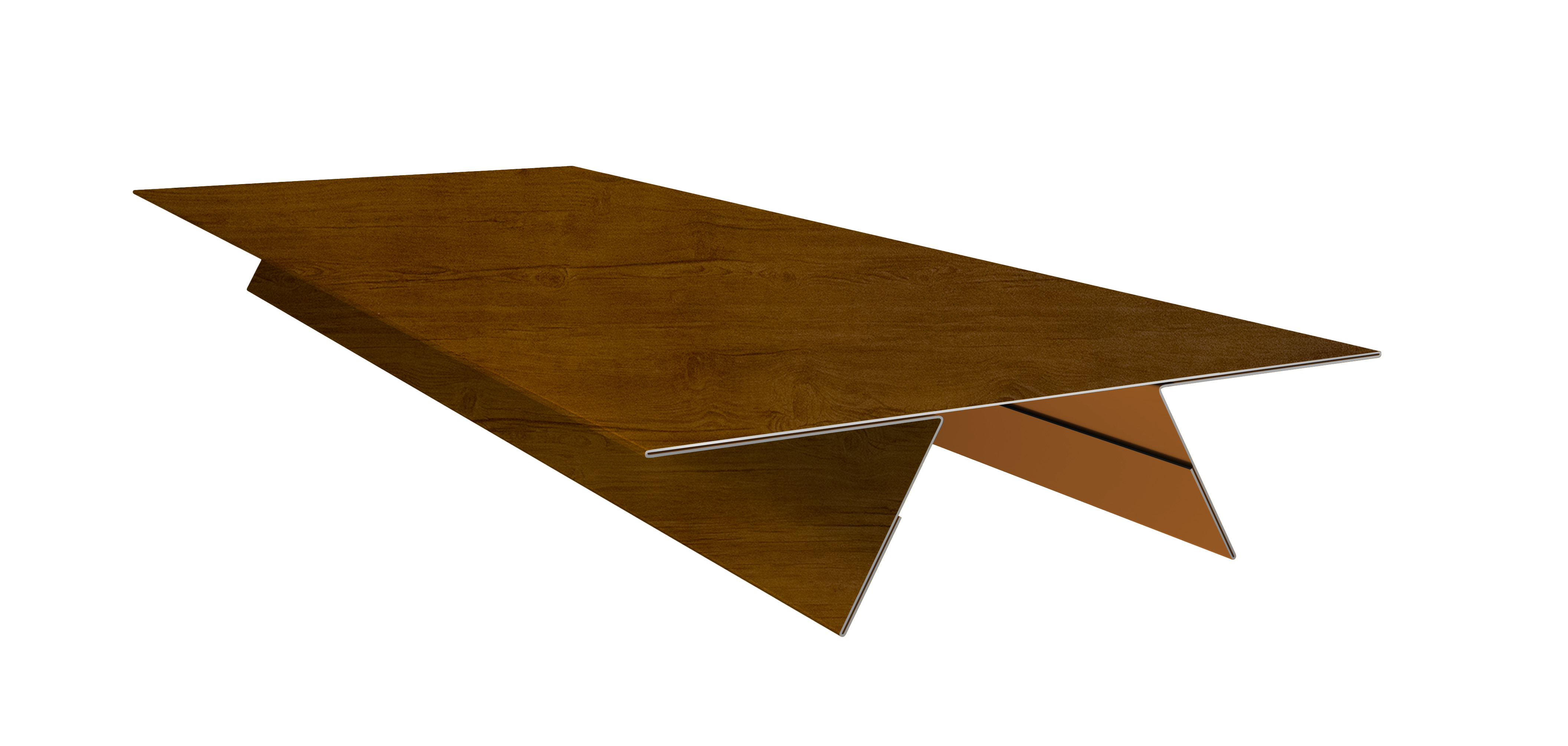 Планка стыковочная составная верхняя 0,45 Print Premium Golden Wood Intense FTC (2м)