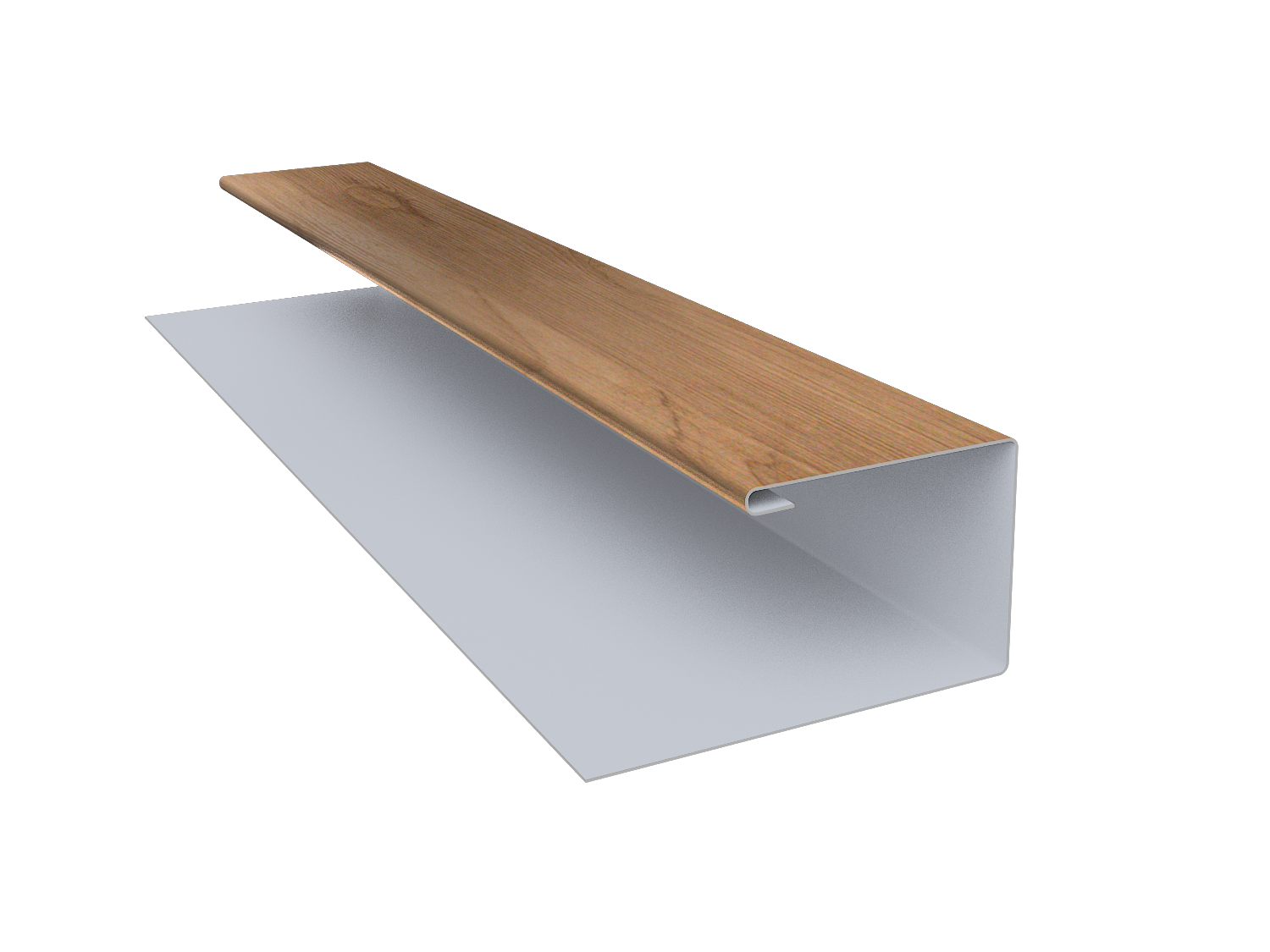 Планка П-образная Экобрус Grand Line 0,45 Print Premium Pine Wood Fresh (2м)