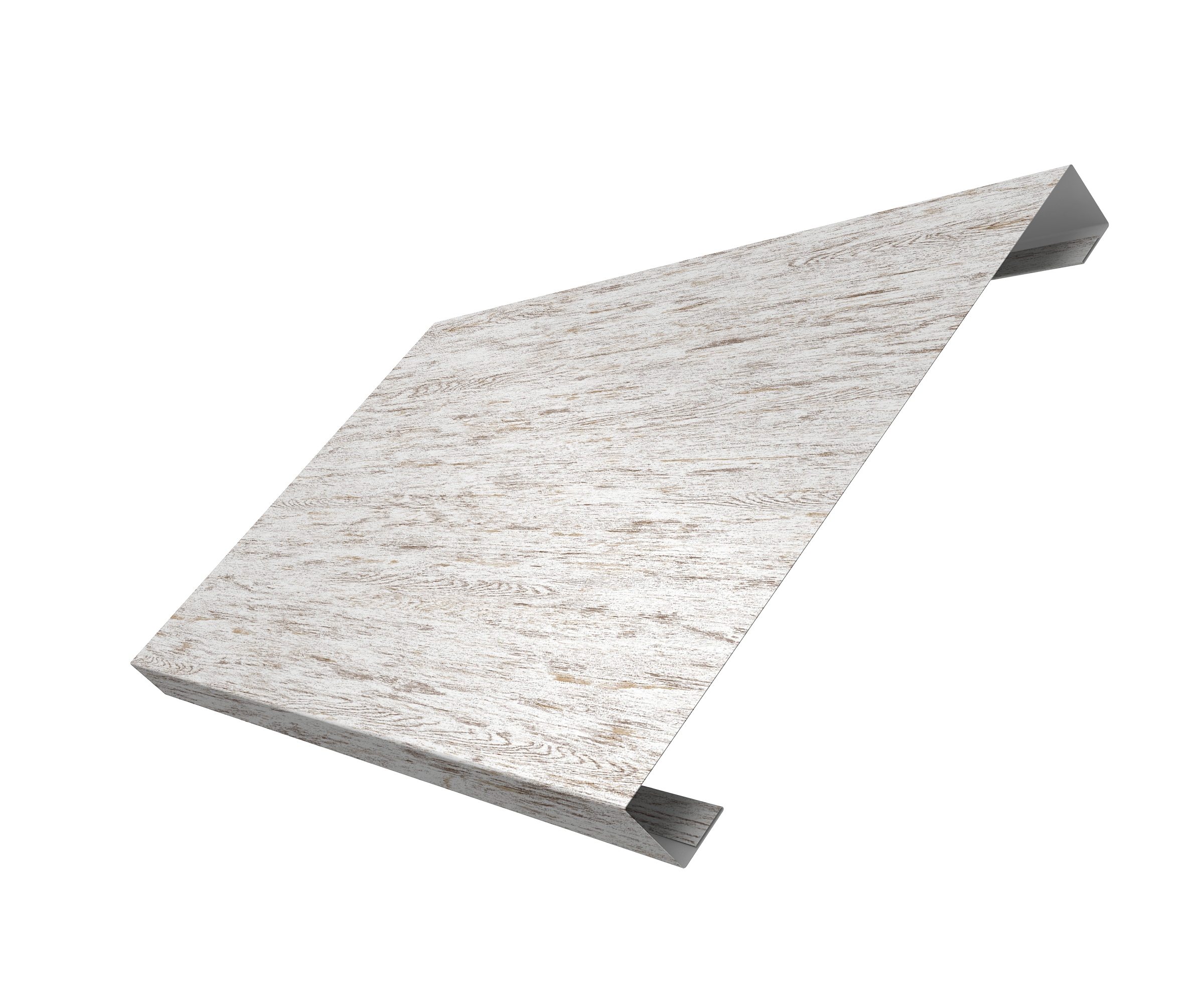 Ламель лицевая 200 забора жалюзи Texas 0,45 Print Elite Snow Wood TwinColor
