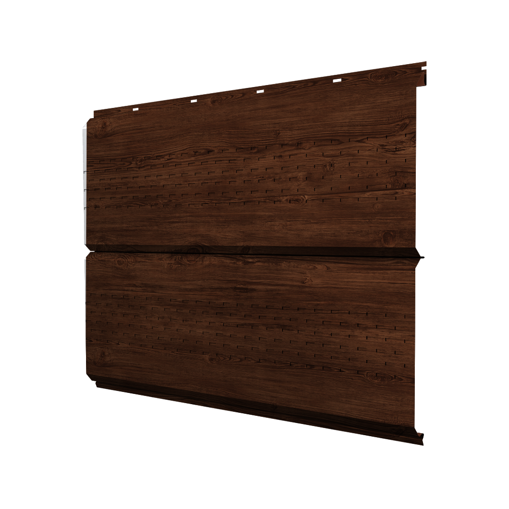 Софит ЭкоБрус new c перфорацией 0,45 Print Elite Cherry Wood TwinColor
