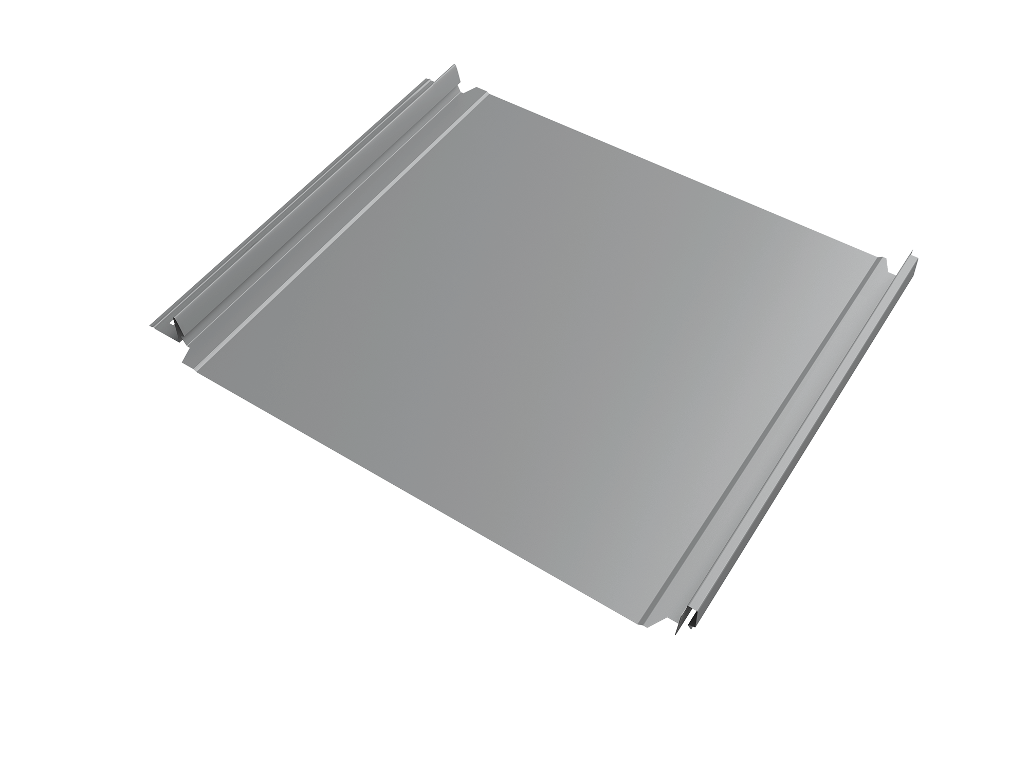 Кликфальц Double Pro Grand Line 0,5 Satin с пленкой на замках RAL 7004 сигнальный серый