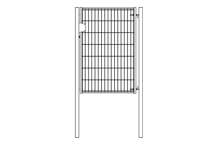 Калитка Light NoLock 1,73х1 RAL 6005