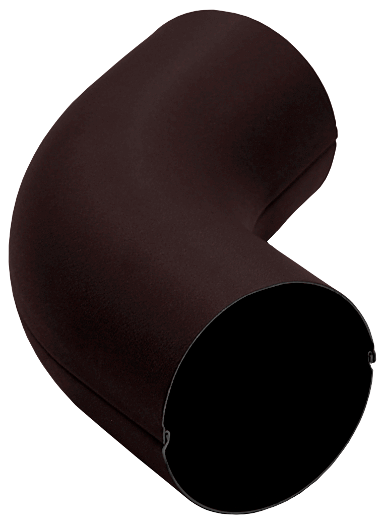 Колено 60 град GL PU Matt 90 мм RAL 9005 черный