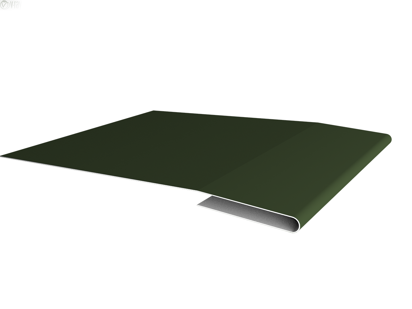 Планка начальная 0,5 Satin Matt TX RAL 6020 хромовая зелень (3м)