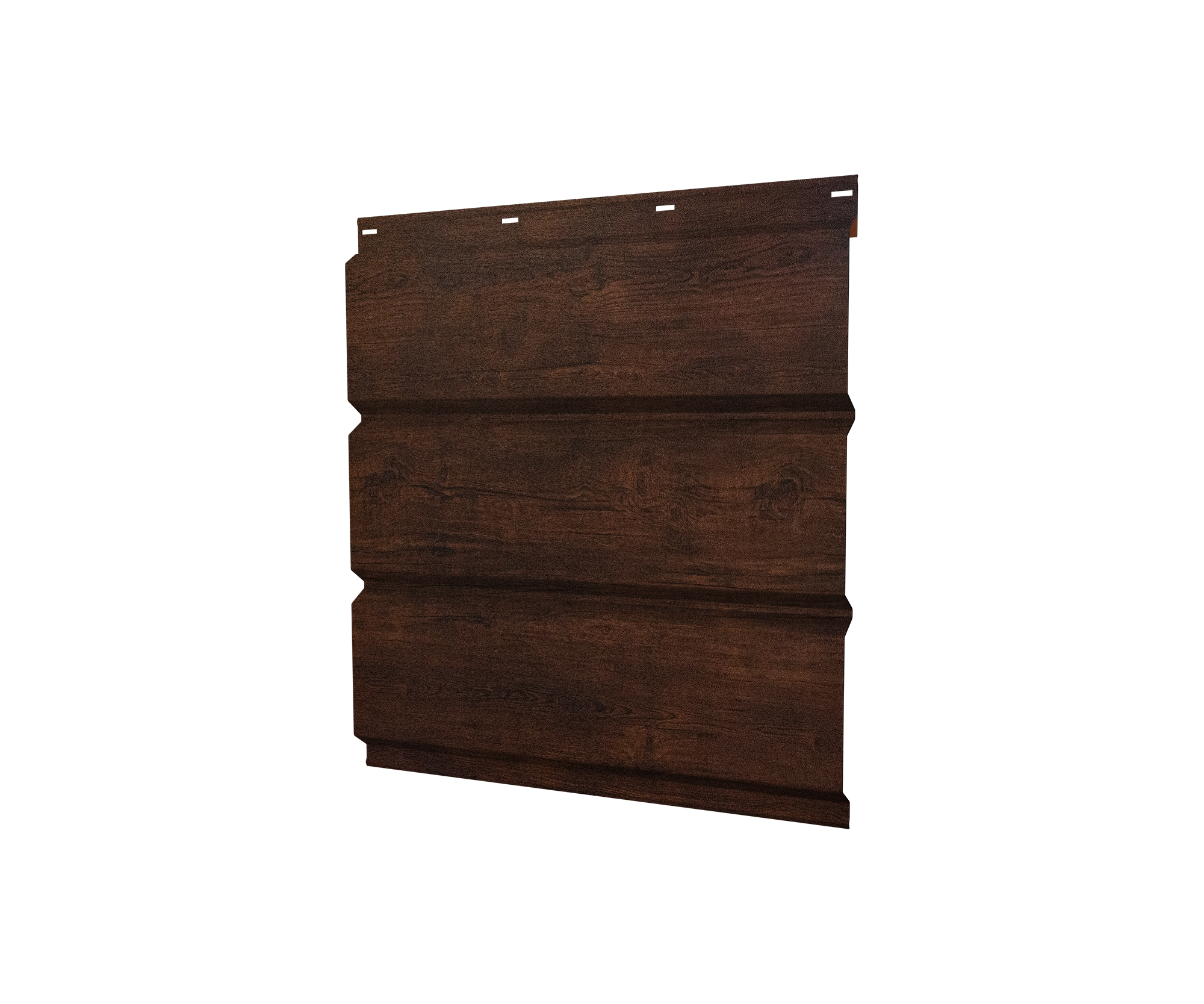 Софит металлический без перфорации 0,45 Print Premium с пленкой Cherry Wood Dark FTC