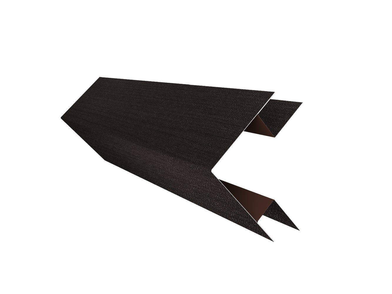 Планка угла внешнего сложного Блок-Хаус new Grand Line 0,45 Print Elite Coffee Wood TwinColor (3м)