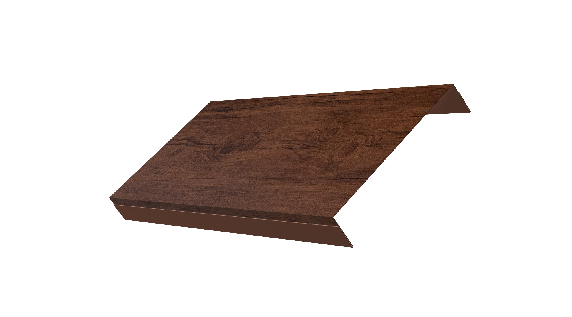 Ламель обратная 150 забора жалюзи Texas 0,45 Print Premium Cherry Wood Fresh TwinColor