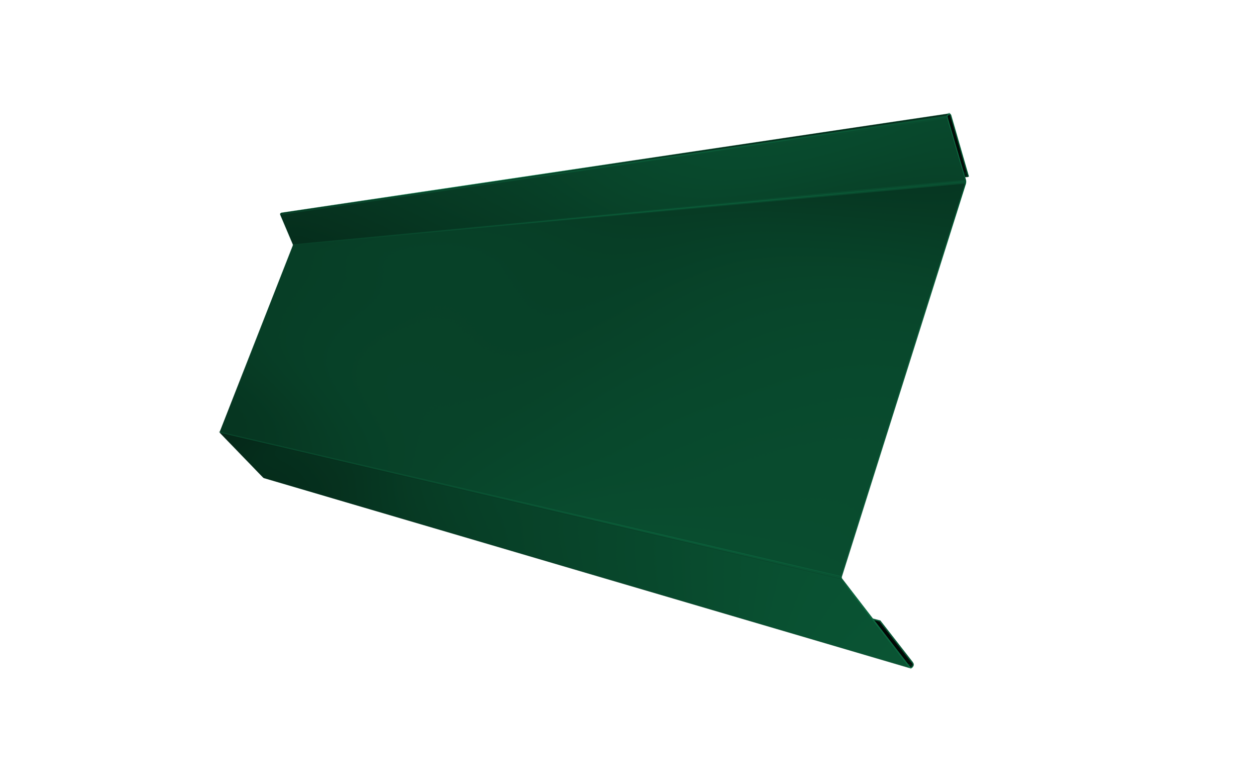 Планка примыкания в штробу 60 0,5 Satin Matt TX RAL 6005 зеленый мох (3м)