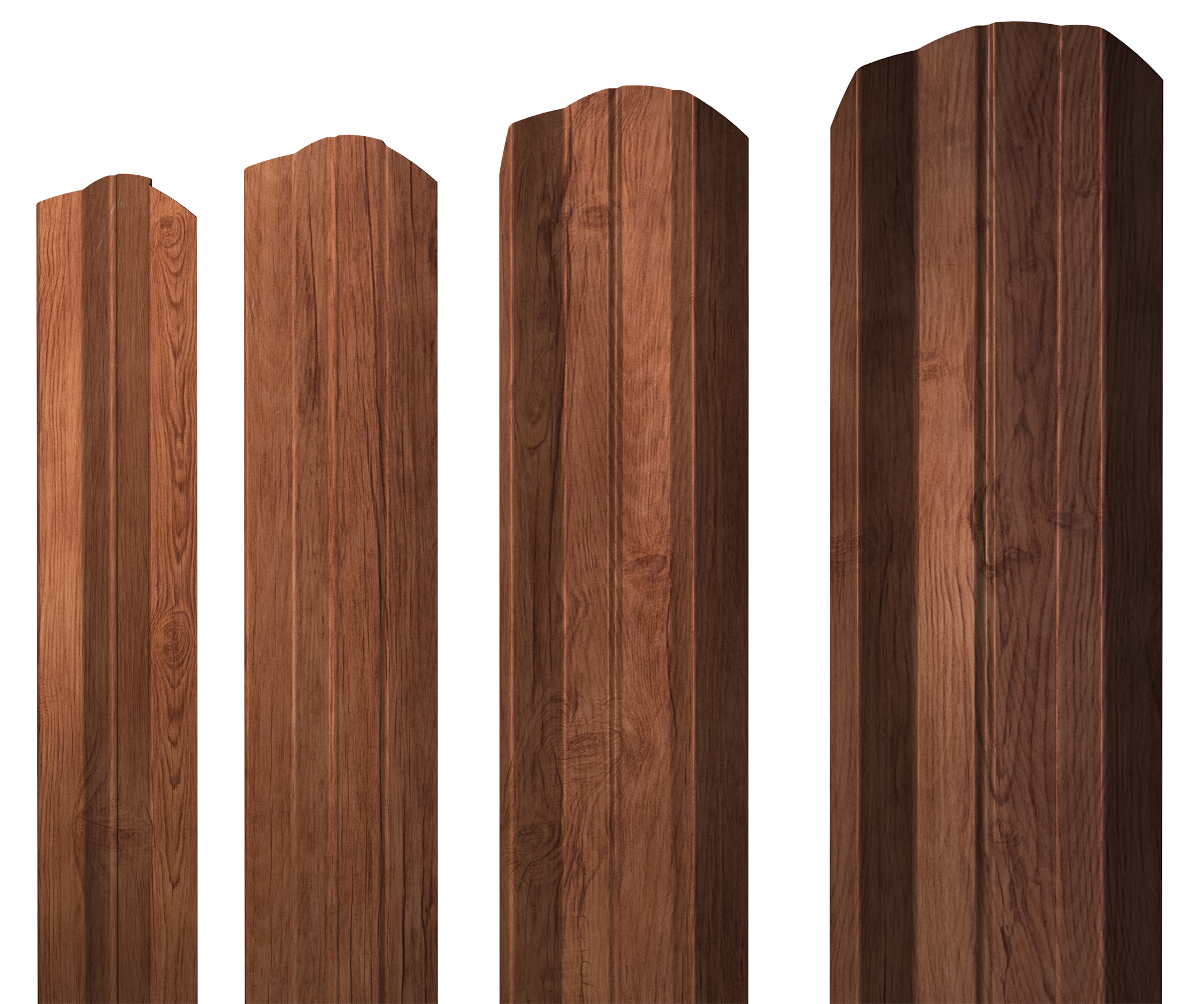 Штакетник М-образный А фигурный 0,45 Print Premium Rowan Wood Intense FTC