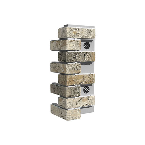Элемент угловой для термопанели White Hills Лондон Брик Т304-15 Design толщина панели 60мм (площадь 0,374м2)