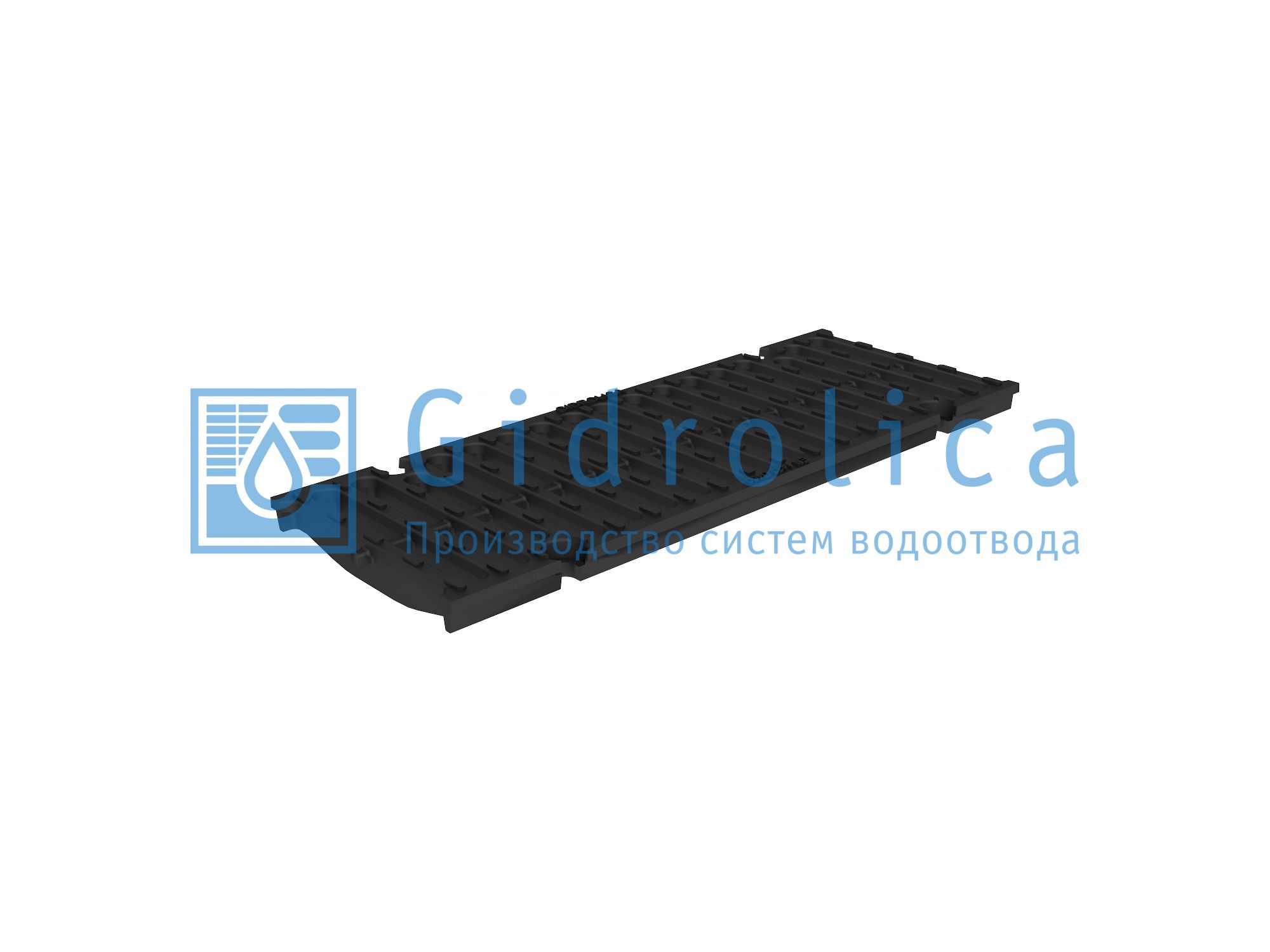 Решетка водоприемная Gidrolica Super РВ -15.19.50 - щелевая чугунная ВЧ, кл. D400 (50159D)
