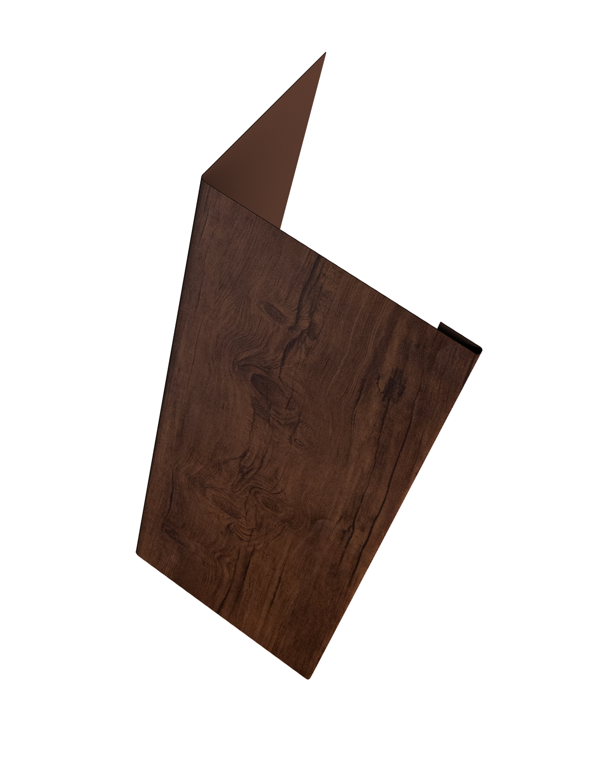 Нащельник (для калиток и ворот) 25х35 жалюзи Milan, Tokyo, Palermo 0,45 Print Premium Cherry Wood Fresh TwinColor (L2,5)
