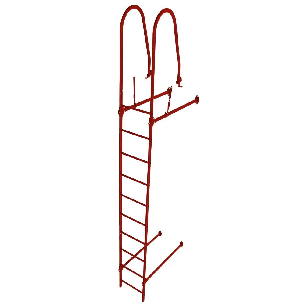 Лестница стеновая Grand Line RAL 3020 2,76м