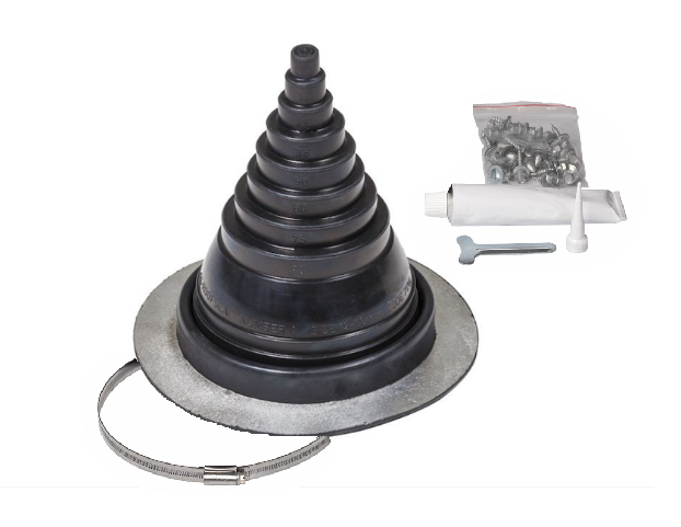 Уплотнитель резиновый Vilpe Roofseal 1 комплект (12-90) для металлических кровель
