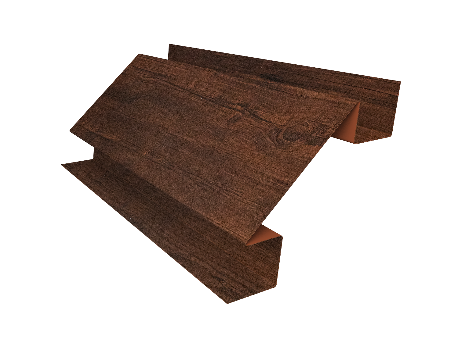 Планка угла внутреннего сложного Экобрус Grand Line 0,45 Print Premium Cherry Wood Dark FTC (2м)