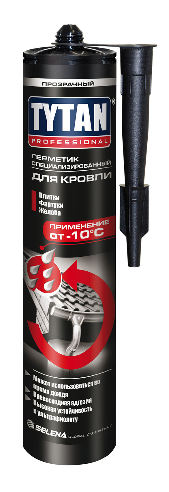 Герметик Tytan Professional специализированный для кровли 310мл прозрачный (до -10) (93824)