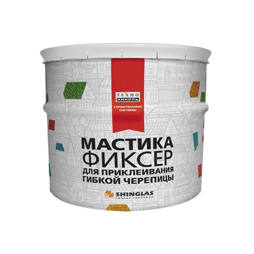 Мастика для гибкой черепицы ТЕХНОНИКОЛЬ №23 Фиксер 3,6кг (ведро)