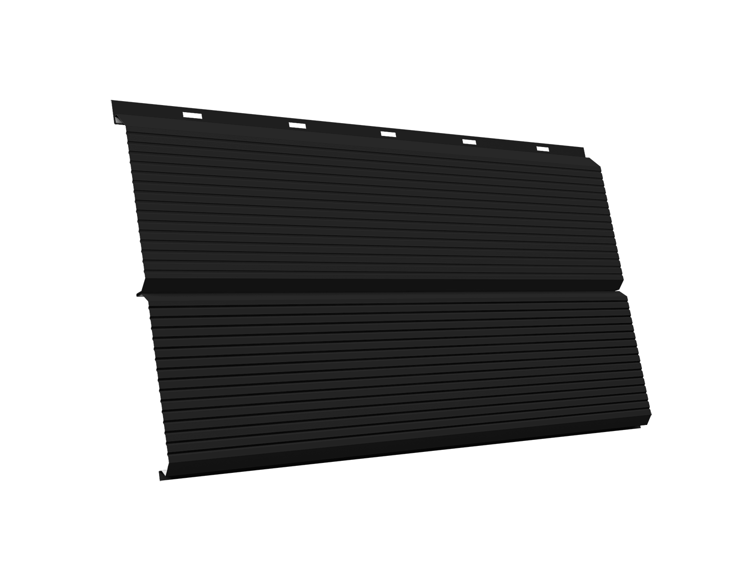 ЭкоБрус 0,345 Gofr Grand Line 0,5 Satin с пленкой RAL 9005 черный