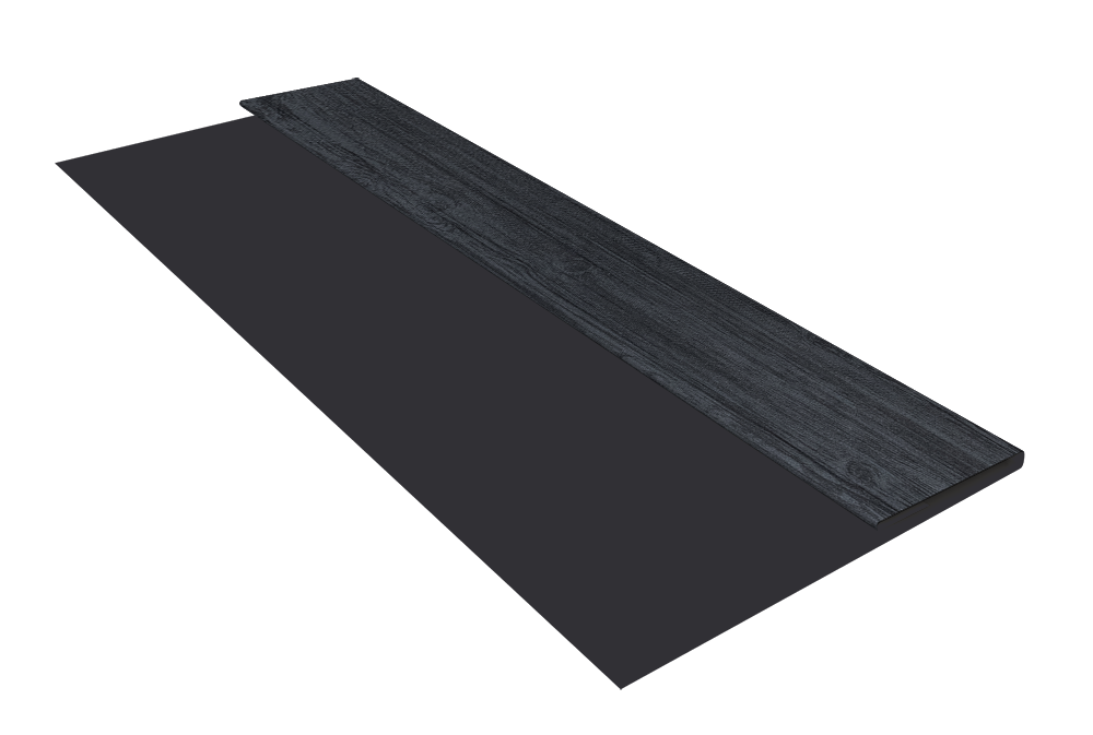 Планка стартовая Блок-Хаус new Grand Line 0,45 Print Premium Grey Wood TwinColor (2м)