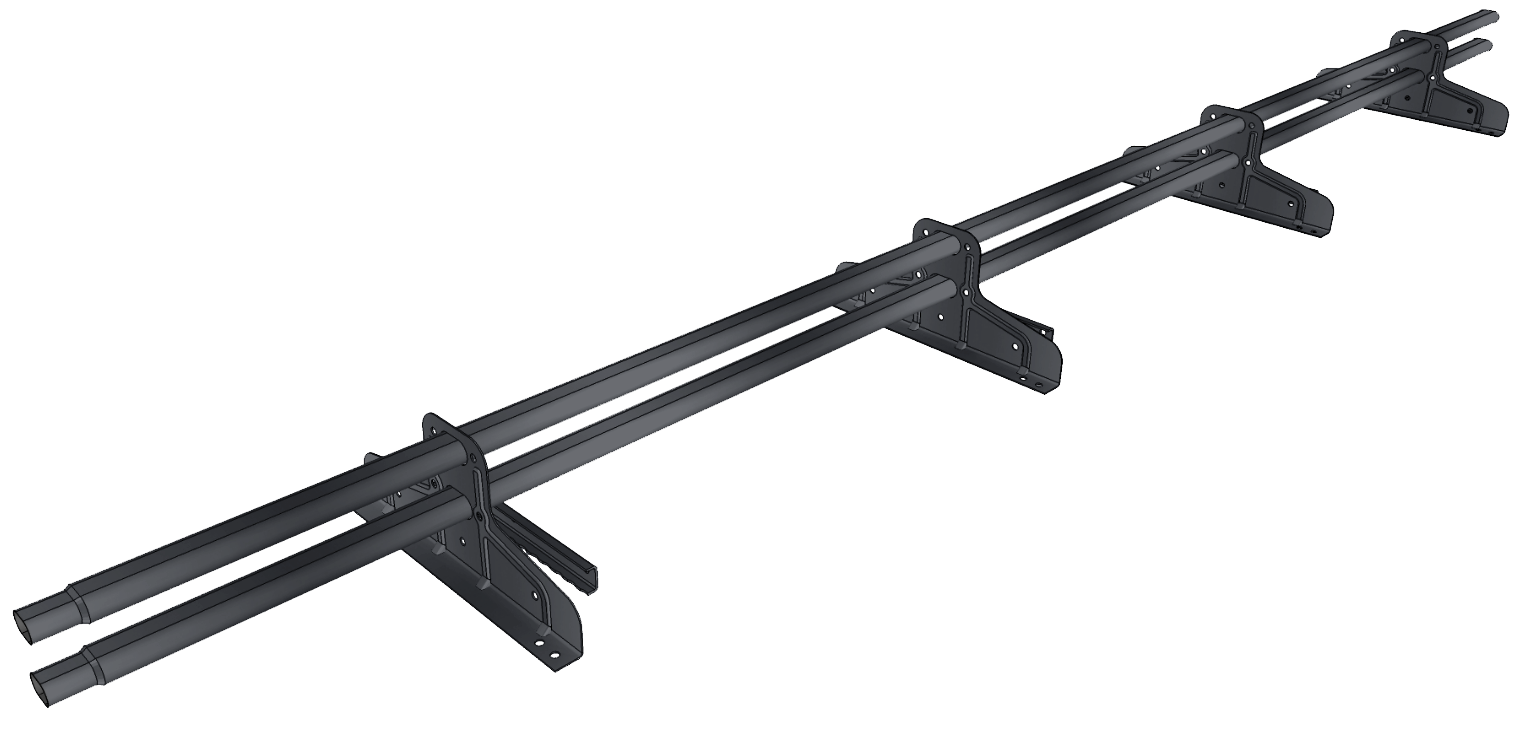 Снегозадержатель трубчатый под фальц Premium 45х25 RAL 7024 (3м)ОЦ