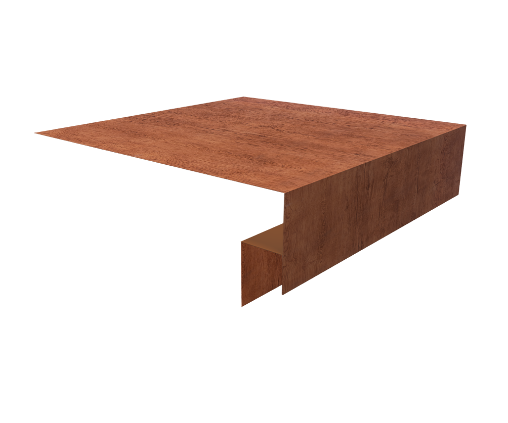 Планка околооконная сложная Экобрус Grand Line 200х50х25 0,45 Print Premium Rowan Fresh TwinColor (2м)